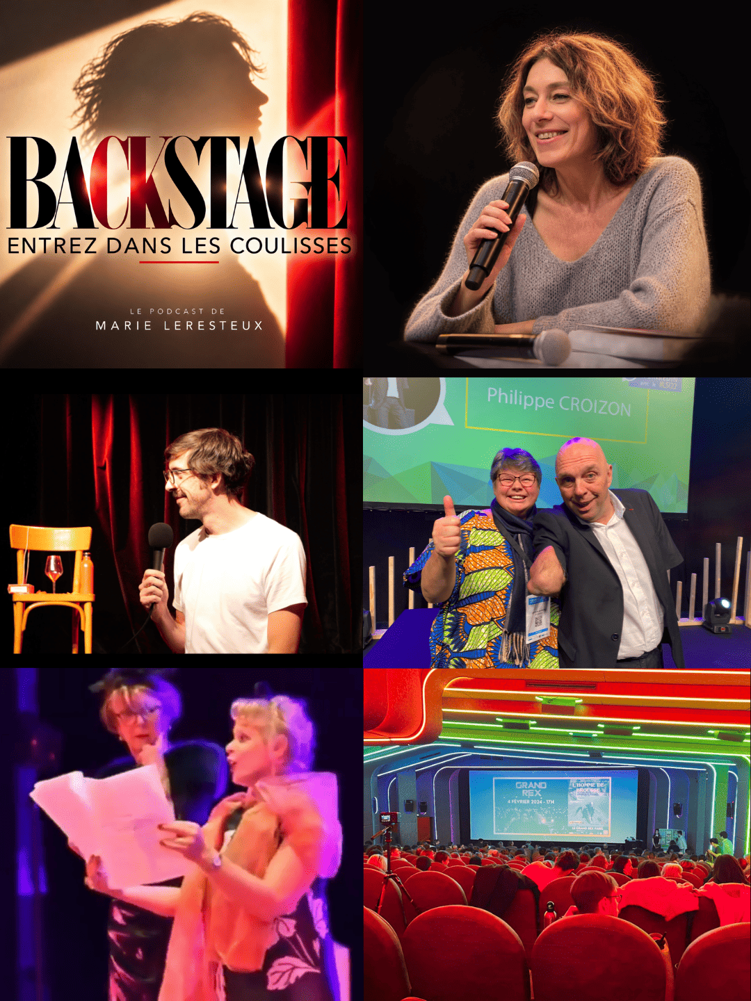 Marie Leresteux, metteuse en scène et coach de conférenciers, dans l'univers du podcast Backstage